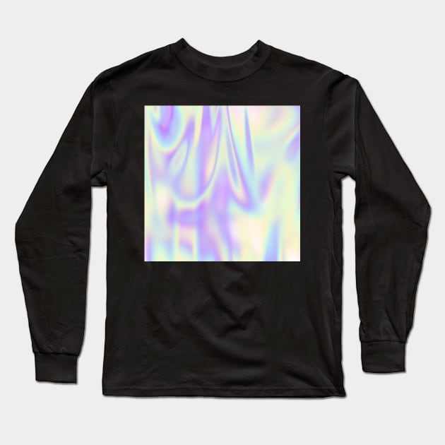 Vaporwave Hologram Long Sleeve T-Shirt by Psychadelics